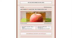 Desktop Screenshot of howtomakeapplejuice.com