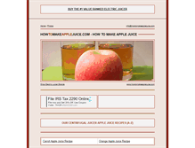 Tablet Screenshot of howtomakeapplejuice.com